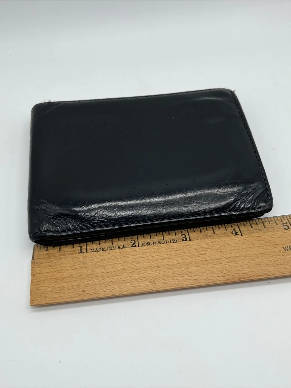 Vintage Coach Fine Black Leather Wallet Bi-fold Preowned